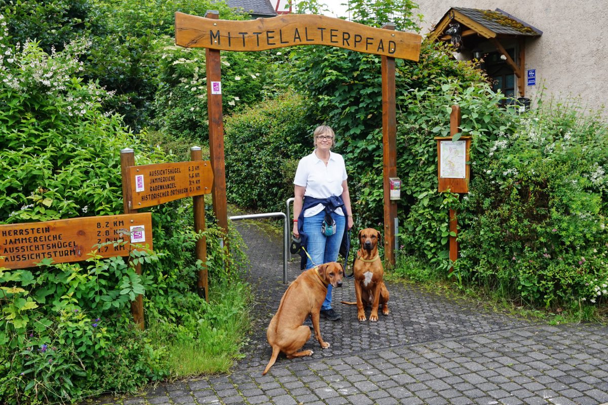 Start der Traumschleife Mittelalterpfad in Herrstein