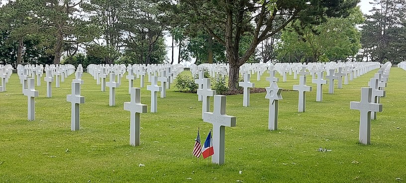 Der Kriegsfriedhof von Omaha Beach