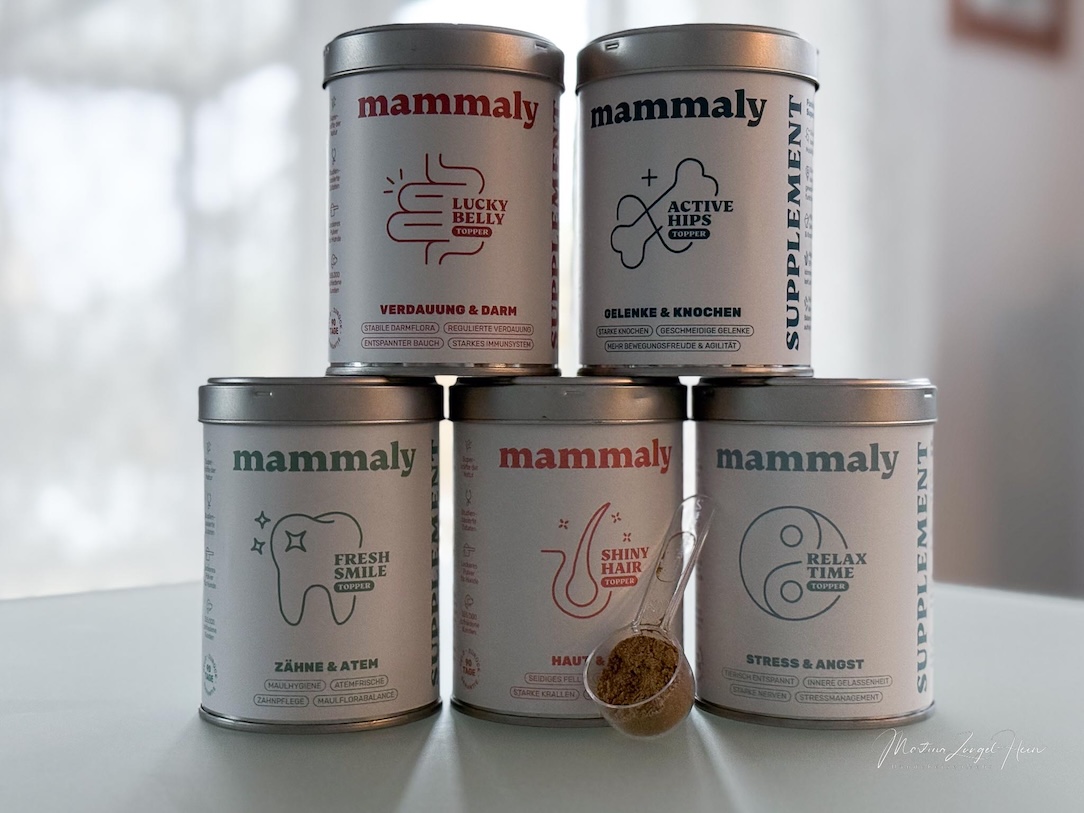 Es gibt fünf verschiedene Varianten der neuen mammaly Toppings